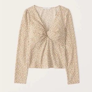 Abercrombie Long-Sleeve Twist Blouse